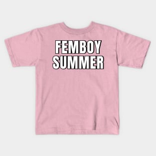 Femboy Summer Kids T-Shirt